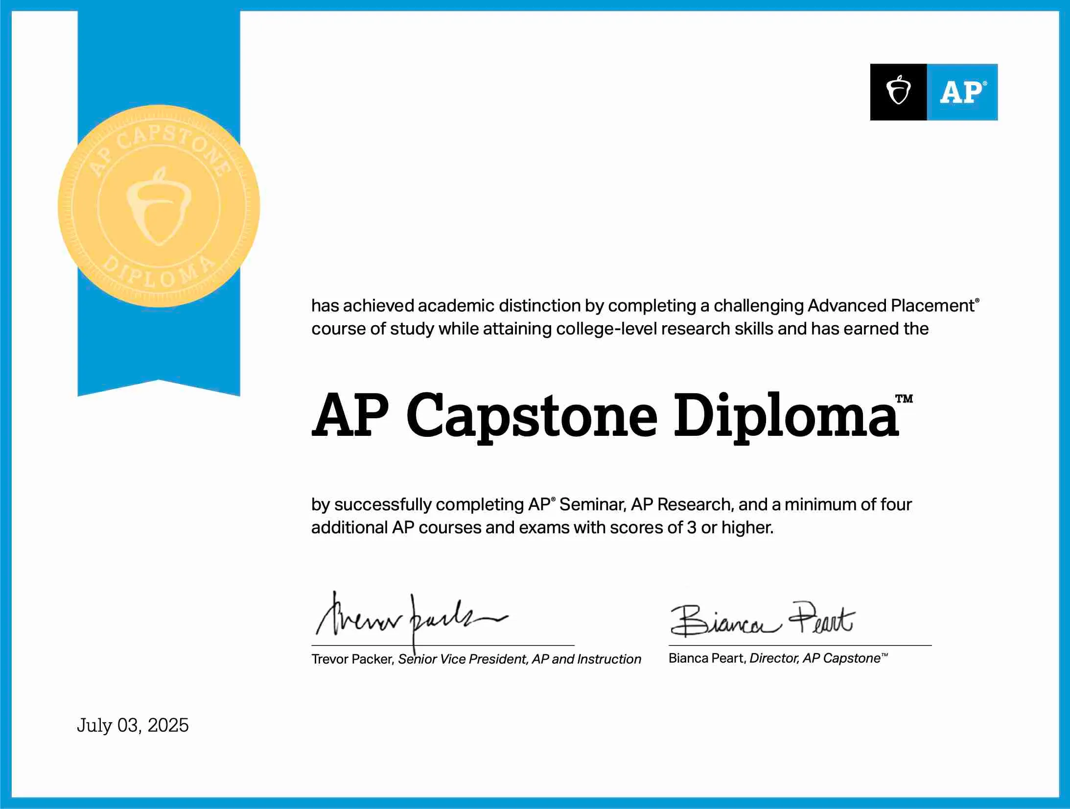 Capstone Diploma